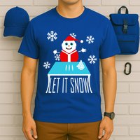Let it Snow Snow Man Santa Ugly Christmas T-Shirt