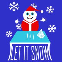 Let it Snow Snow Man Santa Ugly Christmas T-Shirt