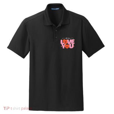 Let Me Love You Dry Zone Grid Polo
