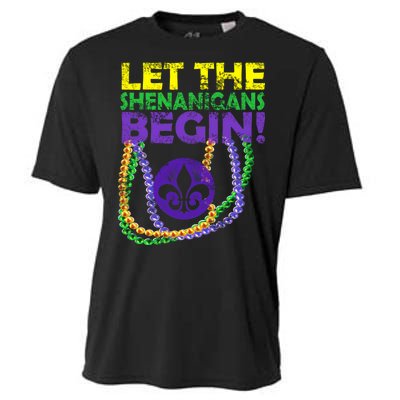 Let Shenanigans Begins Mardi Gras Cooling Performance Crew T-Shirt