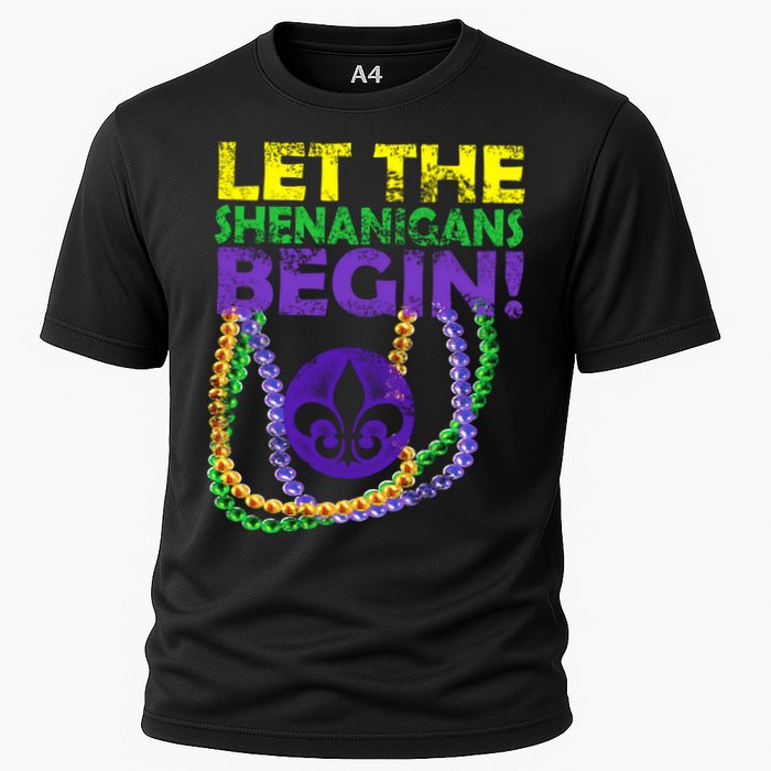 Let Shenanigans Begins Mardi Gras Cooling Performance Crew T-Shirt