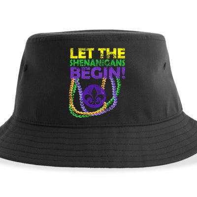 Let Shenanigans Begins Mardi Gras Sustainable Bucket Hat