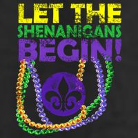 Let Shenanigans Begins Mardi Gras Adult Drive Performance Visor