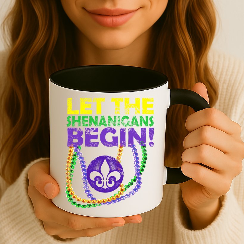 Let Shenanigans Begins Mardi Gras Mug