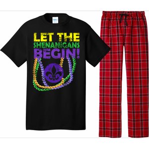 Let Shenanigans Begins Mardi Gras Pajama Set