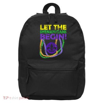 Let Shenanigans Begins Mardi Gras 16 in Basic Backpack