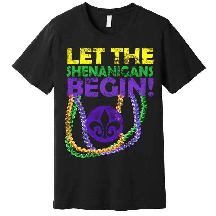 Let Shenanigans Begins Mardi Gras Premium T-Shirt