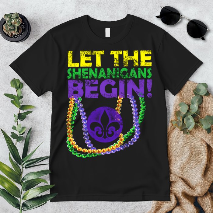 Let Shenanigans Begins Mardi Gras Premium T-Shirt