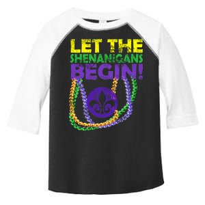 Let Shenanigans Begins Mardi Gras Toddler Fine Jersey T-Shirt