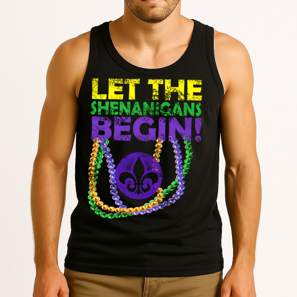 Let Shenanigans Begins Mardi Gras Tank Top