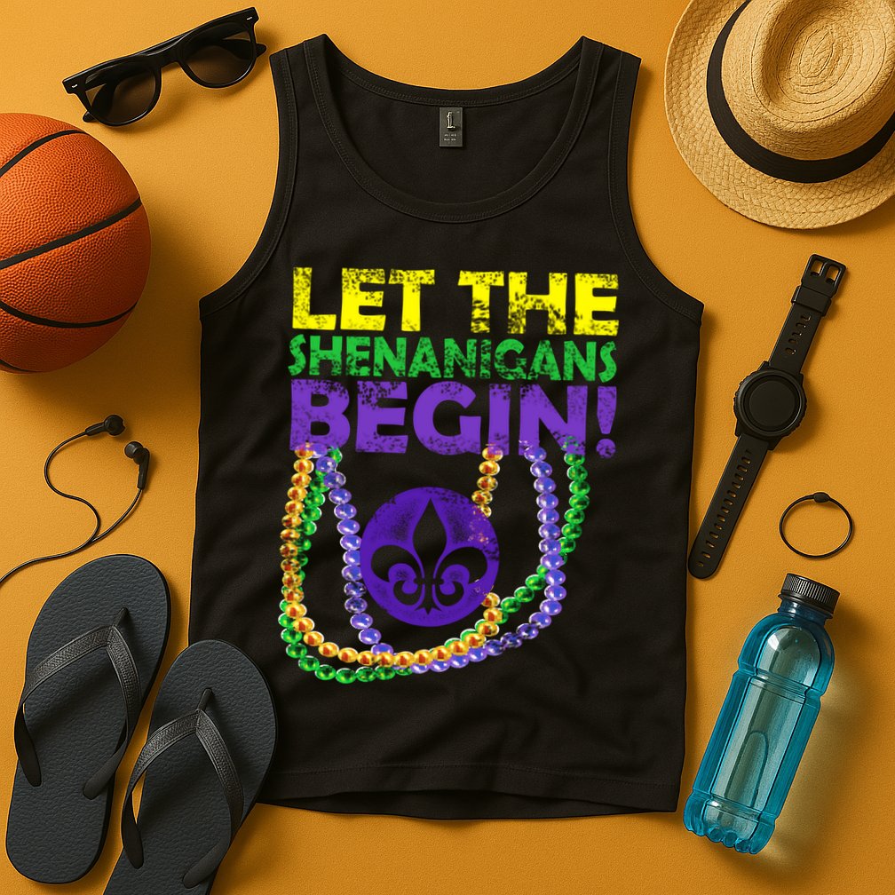 Let Shenanigans Begins Mardi Gras Tank Top