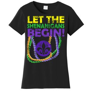 Let Shenanigans Begins Mardi Gras Women's T-Shirt