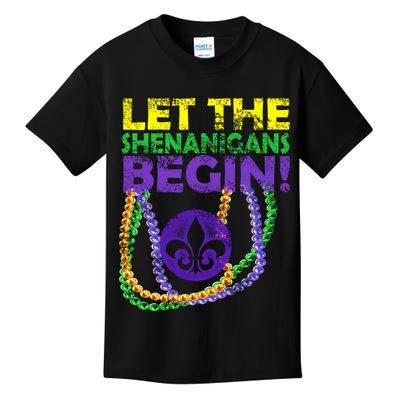 Let Shenanigans Begins Mardi Gras Kids T-Shirt