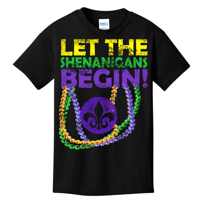 Let Shenanigans Begins Mardi Gras Kids T-Shirt