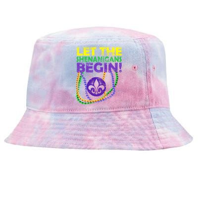 Let Shenanigans Begins Mardi Gras Tie-Dyed Bucket Hat