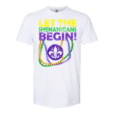 Let Shenanigans Begins Mardi Gras Softstyle® CVC T-Shirt