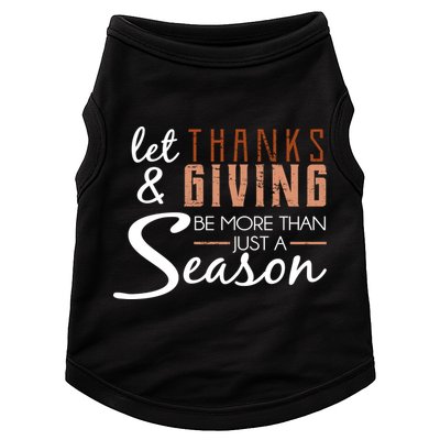 Let Thanks & Giving Be More Than Just Season Doggie Tank