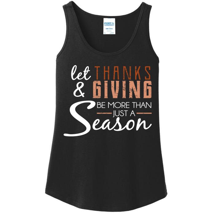 Let Thanks & Giving Be More Than Just Season Ladies Essential Tank