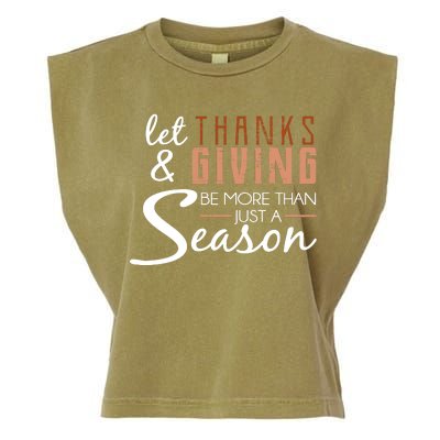 Let Thanks & Giving Be More Than Just Season Garment-Dyed Women's Muscle Tee