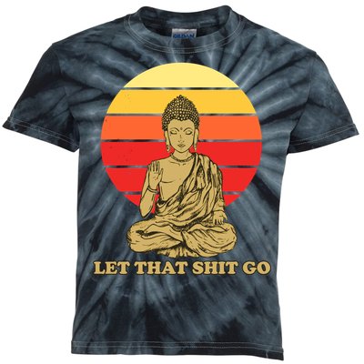 Let That Shit Go Buddha Kids Tie-Dye T-Shirt