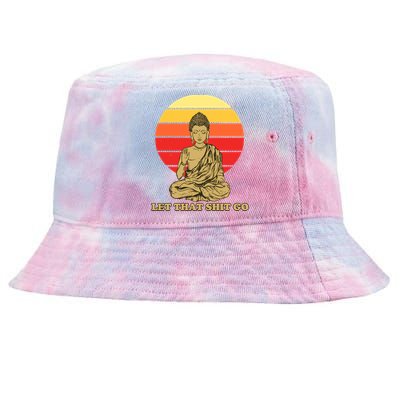 Let That Shit Go Buddha Tie-Dyed Bucket Hat