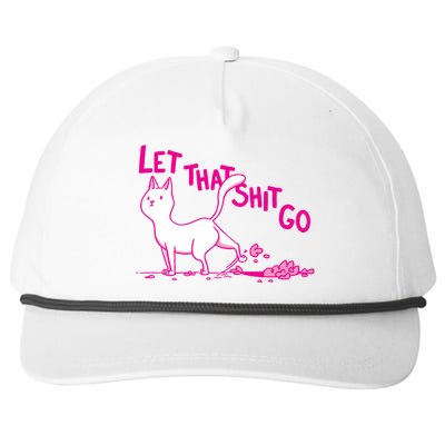 Let That Shit Go Funny Cat Snapback Five-Panel Rope Hat