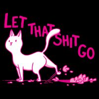 Let That Shit Go Funny Cat Youth Performance Sprint T-Shirt