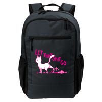Let That Shit Go Funny Cat Backpack