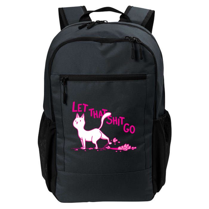 Let That Shit Go Funny Cat Backpack