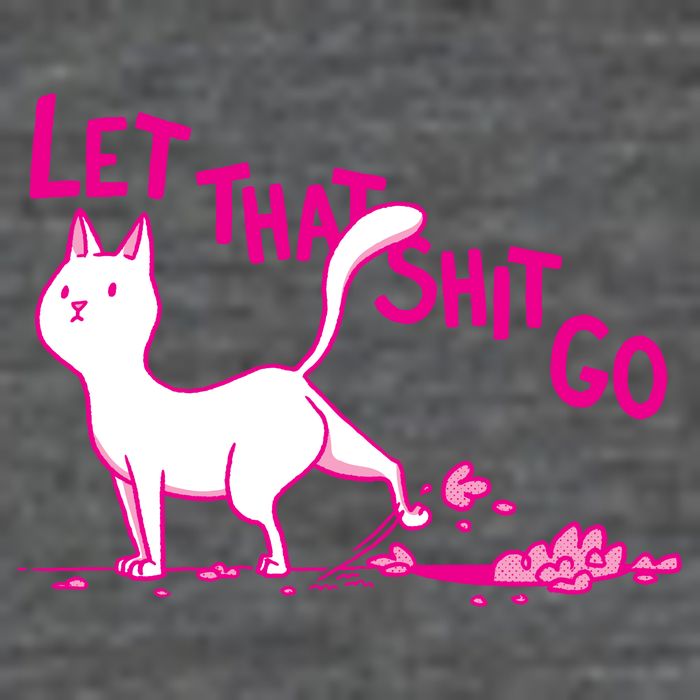 Let That Shit Go Funny Cat Backpack