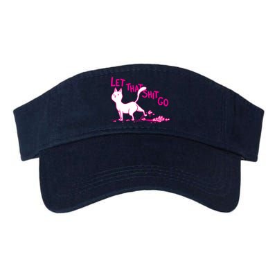 Let That Shit Go Funny Cat Valucap Bio-Washed Visor