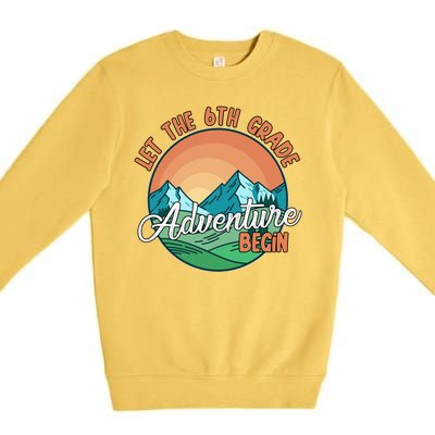 Let The 6th Grade Adventure Begin Premium Crewneck Sweatshirt