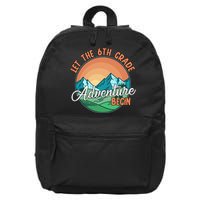 Let The 6th Grade Adventure Begin 16 in Basic Backpack