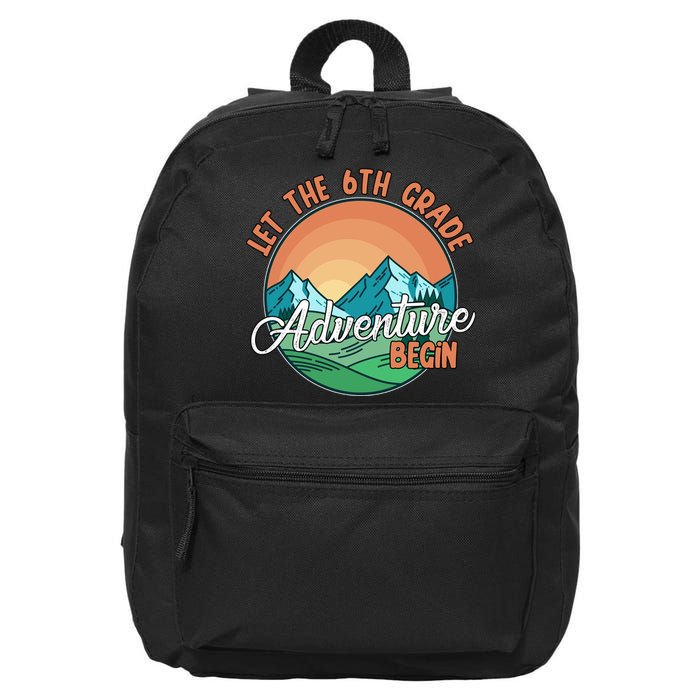 Let The 6th Grade Adventure Begin 16 in Basic Backpack
