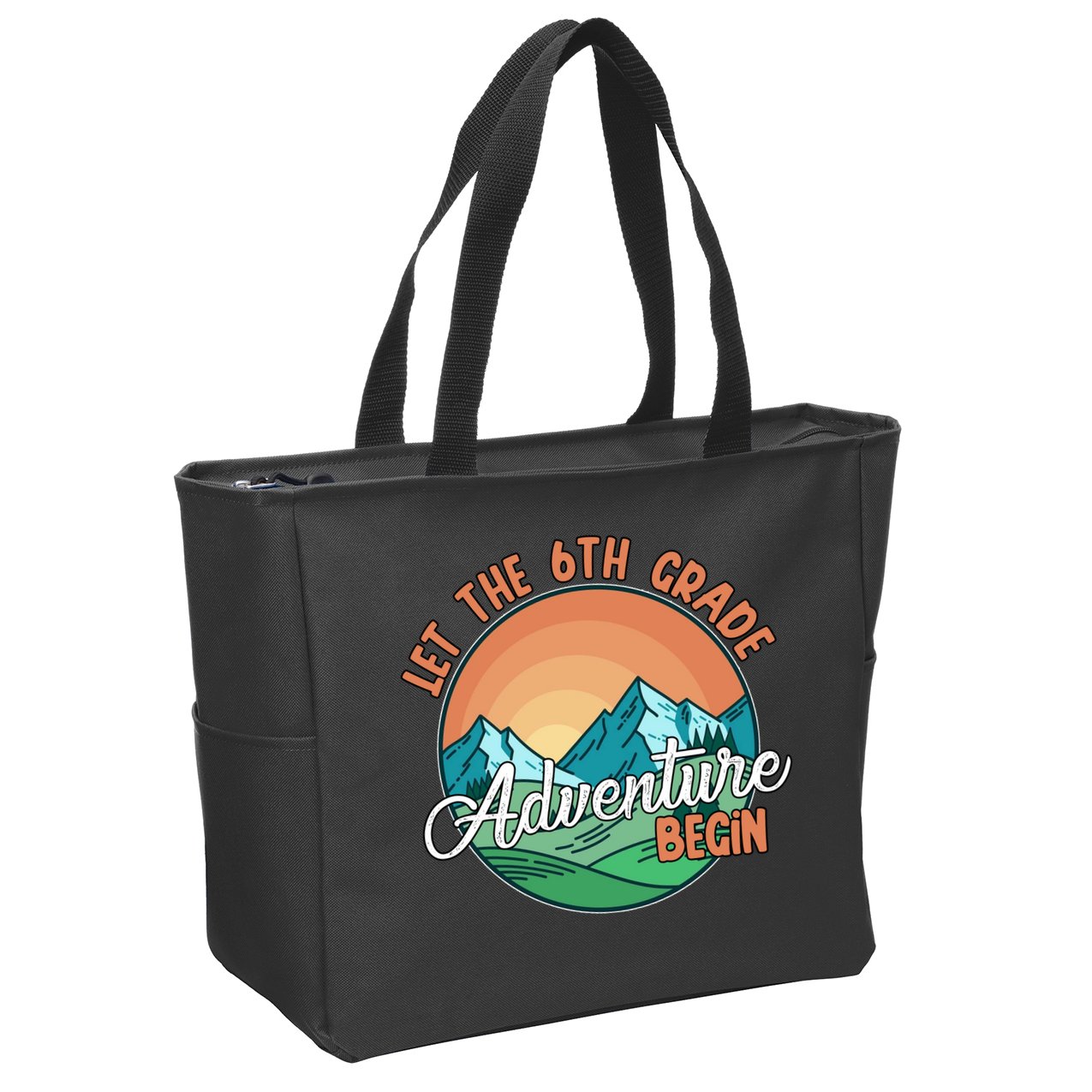 Let The 6th Grade Adventure Begin Zip Tote Bag