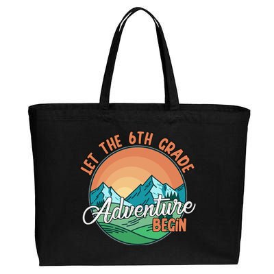 Let The 6th Grade Adventure Begin Cotton Canvas Jumbo Tote