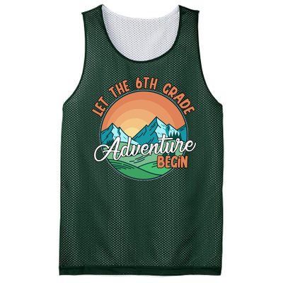 Let The 6th Grade Adventure Begin Mesh Reversible Basketball Jersey Tank