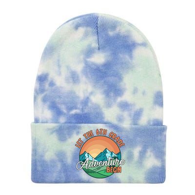 Let The 6th Grade Adventure Begin Tie Dye 12in Knit Beanie