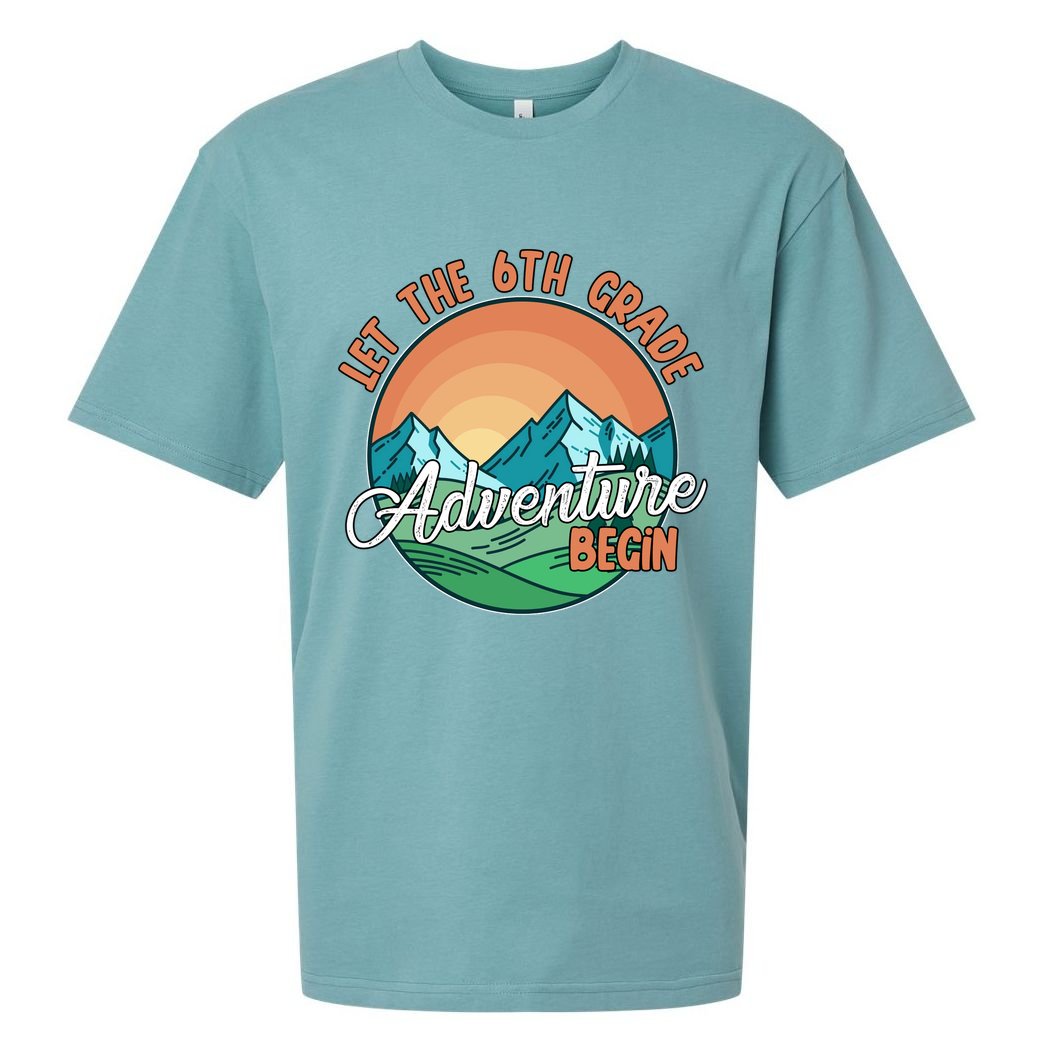 Let The 6th Grade Adventure Begin Sueded Cloud Jersey T-Shirt