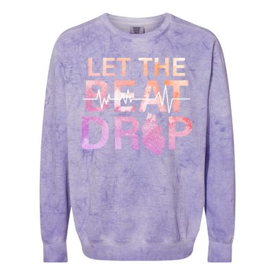 Let The Beat Drop Colorblast Crewneck Sweatshirt