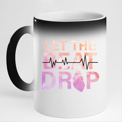 Let The Beat Drop 11oz Black Color Changing Mug