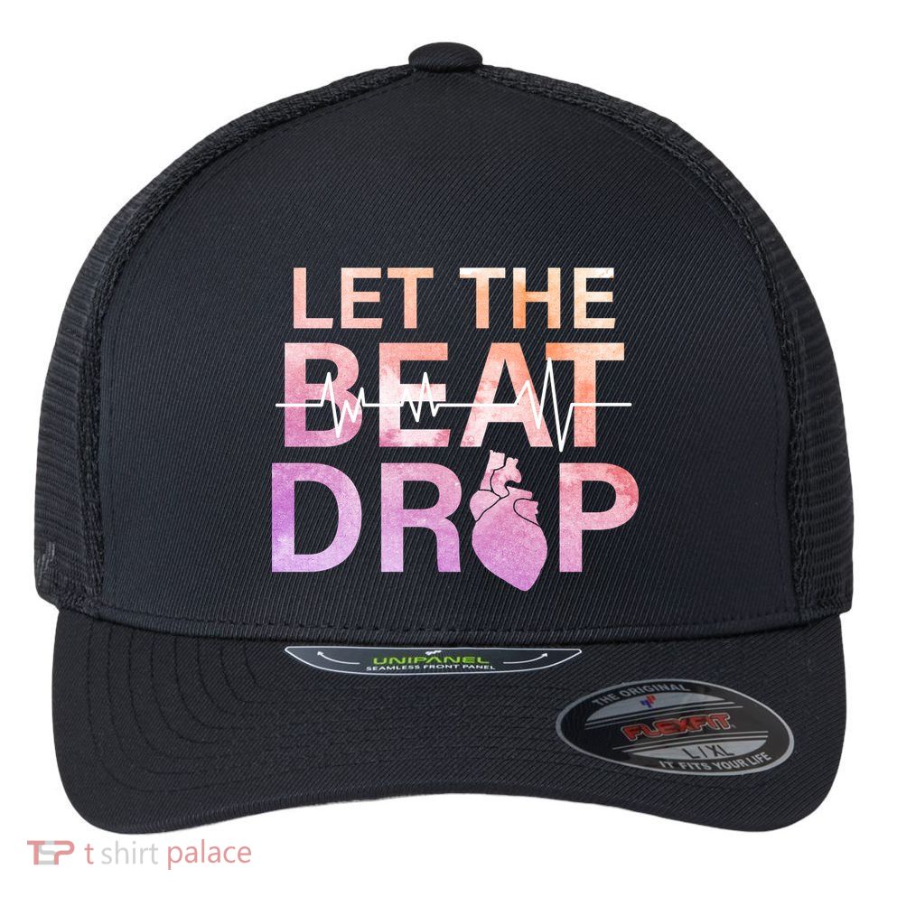 Let The Beat Drop Flexfit Unipanel Trucker Cap