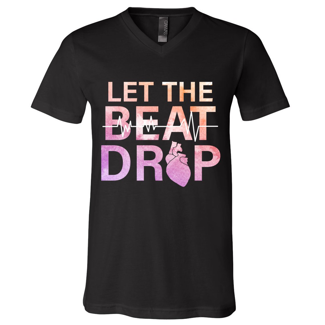 Let The Beat Drop V-Neck T-Shirt