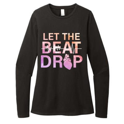 Let The Beat Drop Womens CVC Long Sleeve Shirt