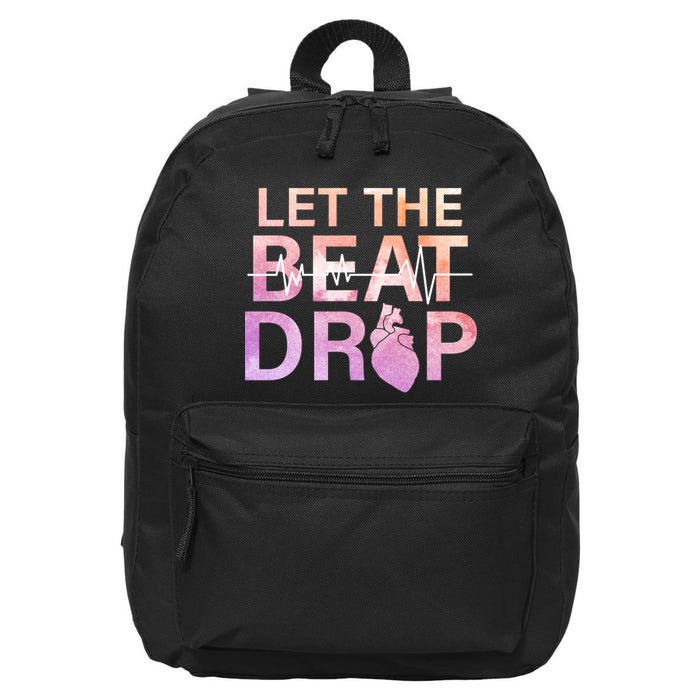 Let The Beat Drop 16 in Basic Backpack