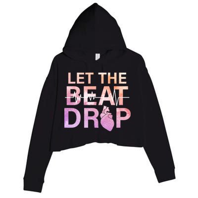 Let The Beat Drop Crop Fleece Hoodie