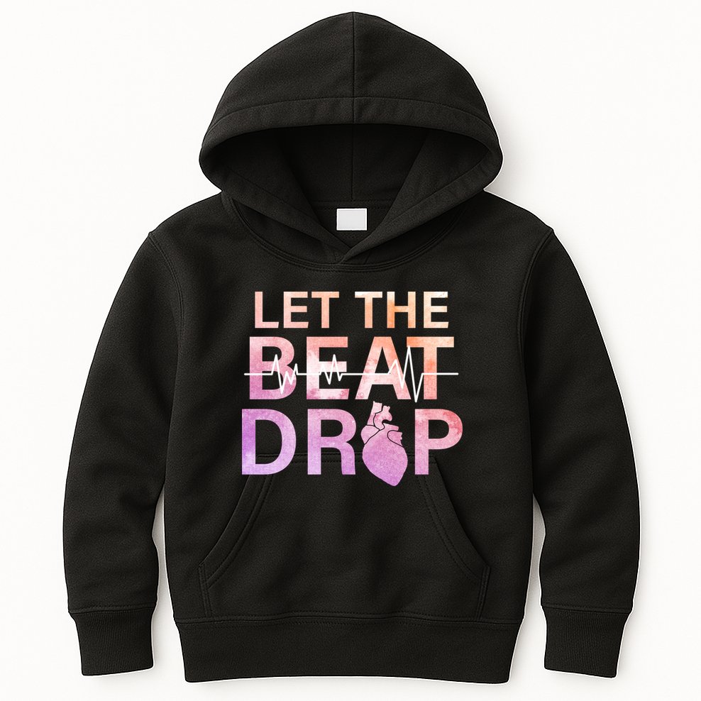 Let The Beat Drop Kids Hoodie