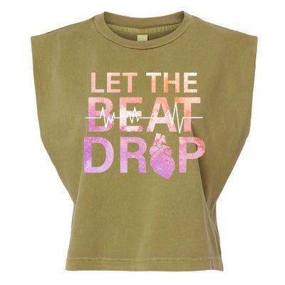 Let The Beat Drop Garment-Dyed Women's Muscle Tee