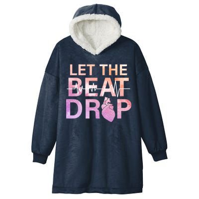 Let The Beat Drop Hooded Wearable Blanket