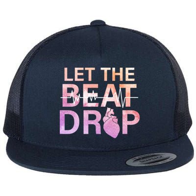 Let The Beat Drop Flat Bill Trucker Hat